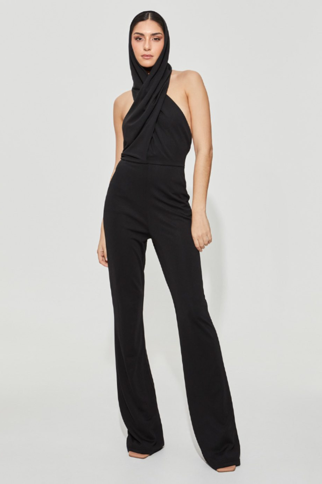 Backless Hooded Jumpsuit With Slip Pockets | Dress In Beauty Backless Hooded Jumpsuit With Slip Pockets | Dress In Beauty