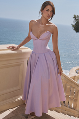 Lady Black Strapless Midi Dress | Dress In Beauty Lady Black Strapless Midi Dress | Dress In Beauty