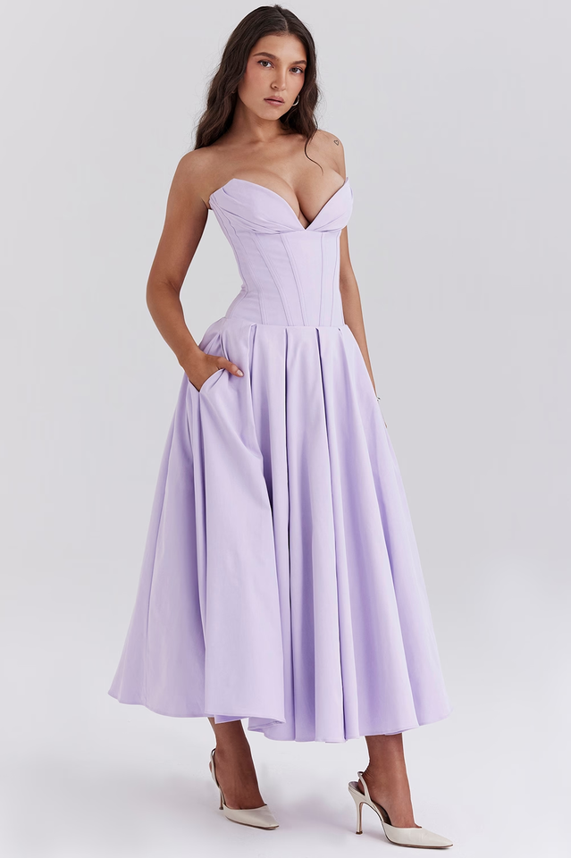 Lady Black Strapless Midi Dress | Dress In Beauty Lady Black Strapless Midi Dress | Dress In Beauty