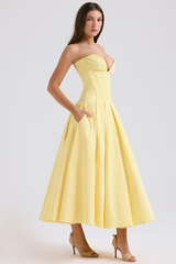 Lady Black Strapless Midi Dress | Dress In Beauty Lady Black Strapless Midi Dress | Dress In Beauty