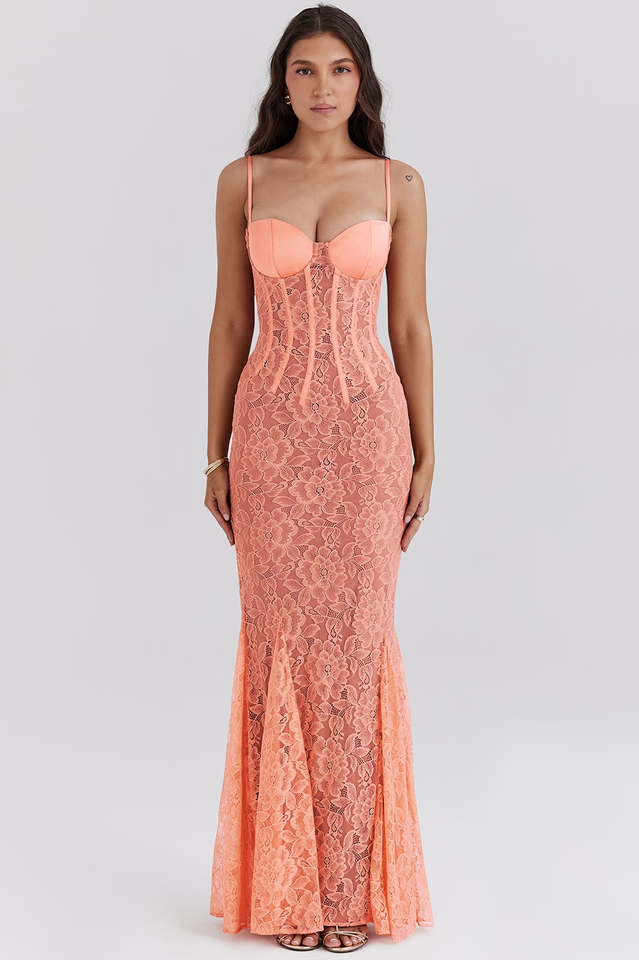 sorbet lace dress Sorbet Lace Midi Dress (Mint) L