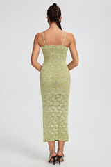 Lace Floral Crystal Chain Bustier Midi Dress | Dress In Beauty Lace Floral Crystal Chain Bustier Midi Dress | Dress In Beauty