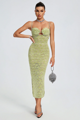 Lace Floral Crystal Chain Bustier Midi Dress | Dress In Beauty Lace Floral Crystal Chain Bustier Midi Dress | Dress In Beauty