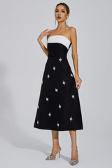 Emberlyn Crystal Tweed Midi Dress | Dress In Beauty Emberlyn Crystal Tweed Midi Dress | Dress In Beauty