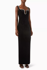 Diamanté Maxi Dress in Velvet | Dress In Beauty Diamanté Maxi Dress in Velvet | Dress In Beauty