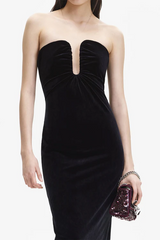 Velvet Strapless Midi Dress | Dress In Beauty Velvet Strapless Midi Dress | Dress In Beauty
