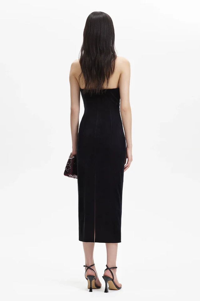 Velvet Strapless Midi Dress | Dress In Beauty Velvet Strapless Midi Dress | Dress In Beauty