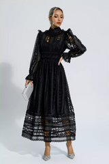 Mariam Hollow Lace Long Sleeve Dress | Dress In Beauty Mariam Hollow Lace Long Sleeve Dress | Dress In Beauty