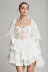 Alix Puff Shoulder Tiered Mini Dress | Dress In Beauty Alix Puff Shoulder Tiered Mini Dress | Dress In Beauty