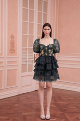 Alix Puff Shoulder Tiered Mini Dress | Dress In Beauty Alix Puff Shoulder Tiered Mini Dress | Dress In Beauty