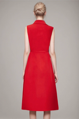 Sleeveless High Waist Patchwork Belt Dress | Dress In Beauty Sleeveless High Waist Patchwork Belt Dress | Dress In Beauty