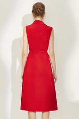 Sleeveless High Waist Patchwork Belt Dress | Dress In Beauty Sleeveless High Waist Patchwork Belt Dress | Dress In Beauty