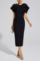 Kassidy Knitted Embellished Midi Dress | Dress In Beauty Kassidy Knitted Embellished Midi Dress | Dress In Beauty