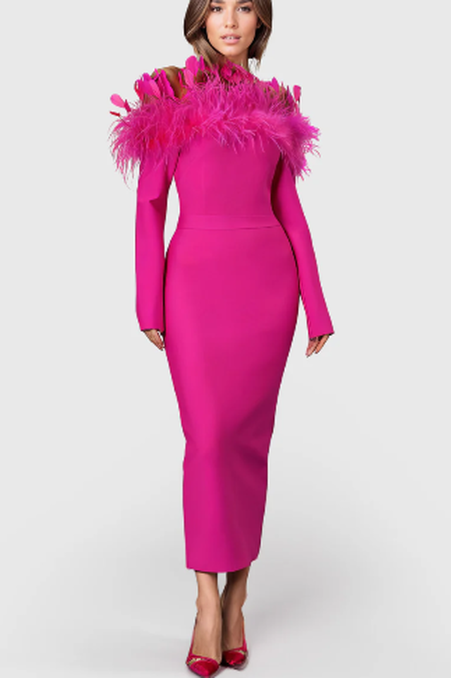 Vittoria Wild Strawberry Midi Dress | Dress In Beauty Vittoria Wild Strawberry Midi Dress | Dress In Beauty