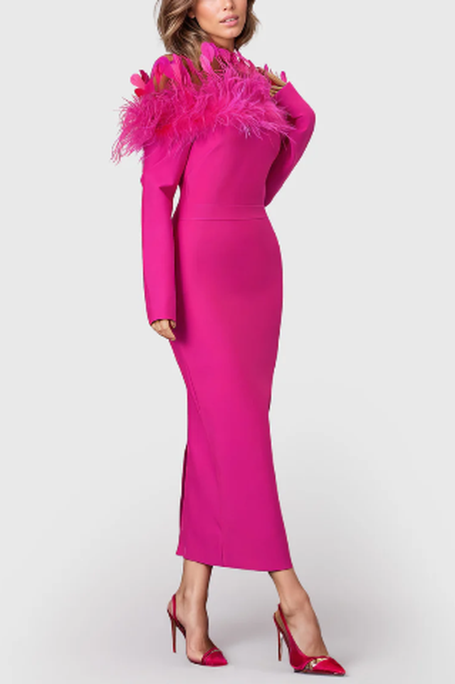 Vittoria Wild Strawberry Midi Dress | Dress In Beauty Vittoria Wild Strawberry Midi Dress | Dress In Beauty