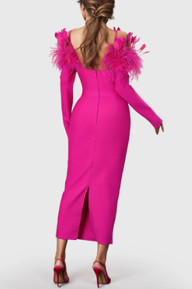 Vittoria Wild Strawberry Midi Dress | Dress In Beauty Vittoria Wild Strawberry Midi Dress | Dress In Beauty