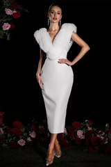 Pink Sleeveless Faux Fur Midi Dress | Dress In Beauty Pink Sleeveless Faux Fur Midi Dress | Dress In Beauty