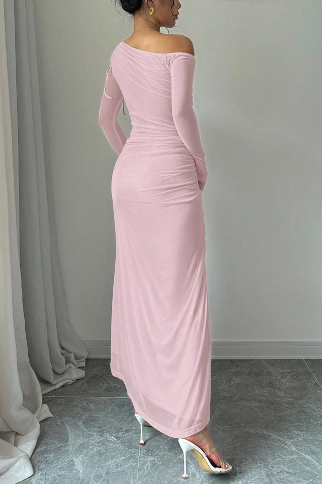 Asymmetrical Neck Bodycon Dress | Dress In Beauty Asymmetrical Neck Bodycon Dress | Dress In Beauty