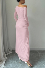 Asymmetrical Neck Bodycon Dress | Dress In Beauty Asymmetrical Neck Bodycon Dress | Dress In Beauty