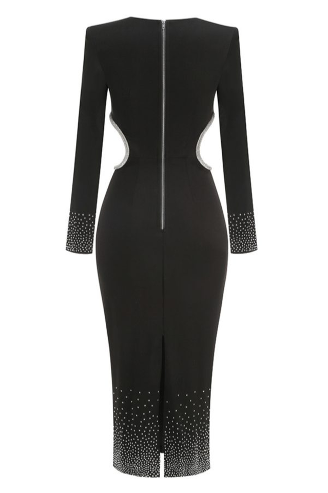 Bindi Cut Out Embellished Midi Dress | Dress In Beauty Bindi Cut Out Embellished Midi Dress | Dress In Beauty