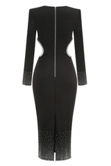 Bindi Cut Out Embellished Midi Dress | Dress In Beauty Bindi Cut Out Embellished Midi Dress | Dress In Beauty
