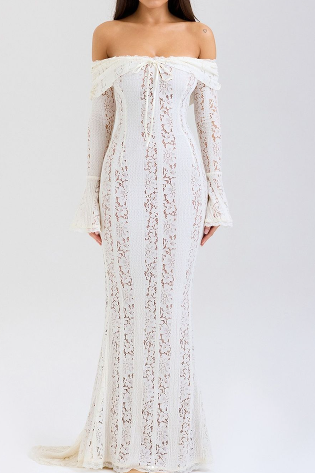 Belle Floral Lace Off Shoulder Maxi Dress | Dress In Beauty Belle Floral Lace Off Shoulder Maxi Dress | Dress In Beauty