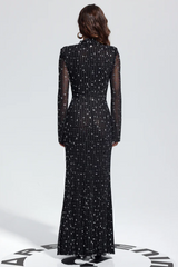 Crystal-Embellished Mesh Maxi Dress | Dress In Beauty Crystal-Embellished Mesh Maxi Dress | Dress In Beauty