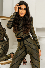 Agatha Long Sleeve Rhinestone Pantsuit | Dress In Beauty Agatha Long Sleeve Rhinestone Pantsuit | Dress In Beauty