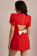 Adela Cut-out Bowknot Mini Dress | Dress In Beauty Adela Cut-out Bowknot Mini Dress | Dress In Beauty