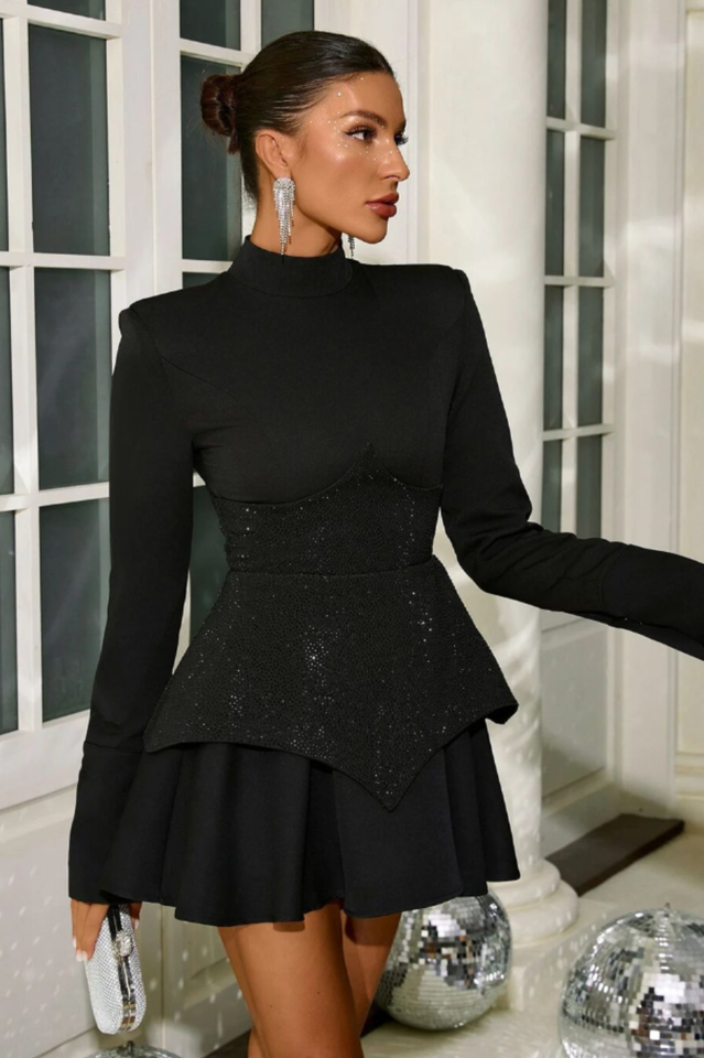 Keilani Red Long Sleeve Mini Dress | Dress In Beauty Keilani Red Long Sleeve Mini Dress | Dress In Beauty