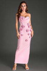 Marwond Corset Strapless 3D Floral Dress | Dress In Beauty Marwond Corset Strapless 3D Floral Dress | Dress In Beauty