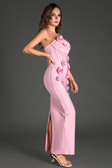 Marwond Corset Strapless 3D Floral Dress | Dress In Beauty Marwond Corset Strapless 3D Floral Dress | Dress In Beauty