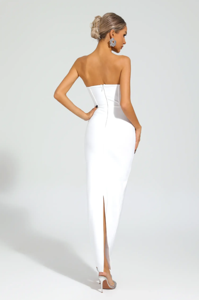 Marwond Corset Strapless 3D Floral Dress | Dress In Beauty Marwond Corset Strapless 3D Floral Dress | Dress In Beauty