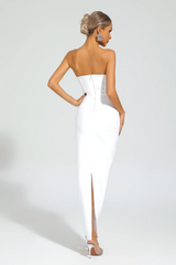 Marwond Corset Strapless 3D Floral Dress | Dress In Beauty Marwond Corset Strapless 3D Floral Dress | Dress In Beauty