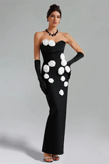 Marwond Corset Strapless 3D Floral Dress | Dress In Beauty Marwond Corset Strapless 3D Floral Dress | Dress In Beauty