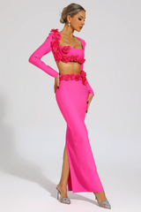 Dellis Flower Bandage Skirt Set | Dress In Beauty Dellis Flower Bandage Skirt Set | Dress In Beauty