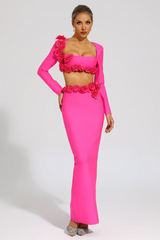 Dellis Flower Bandage Skirt Set | Dress In Beauty Dellis Flower Bandage Skirt Set | Dress In Beauty