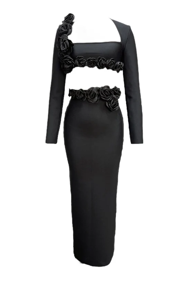 Dellis Flower Bandage Skirt Set | Dress In Beauty Dellis Flower Bandage Skirt Set | Dress In Beauty