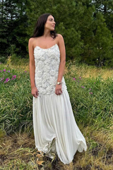 Andrea Floral Applique Pleated Maxi Dress | Dress In Beauty Andrea Floral Applique Pleated Maxi Dress | Dress In Beauty