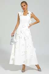 Ansel White Flower Slip Dress | Dress In Beauty Ansel White Flower Slip Dress | Dress In Beauty