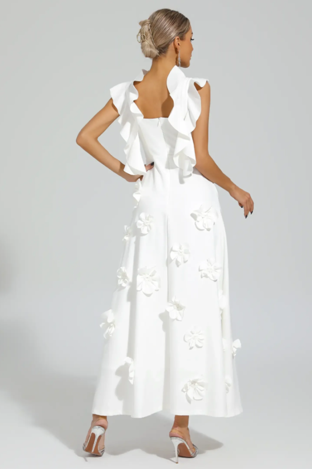 Ansel White Flower Slip Dress | Dress In Beauty Ansel White Flower Slip Dress | Dress In Beauty