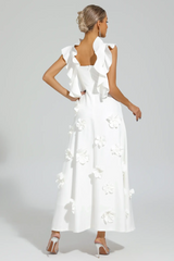 Ansel White Flower Slip Dress | Dress In Beauty Ansel White Flower Slip Dress | Dress In Beauty