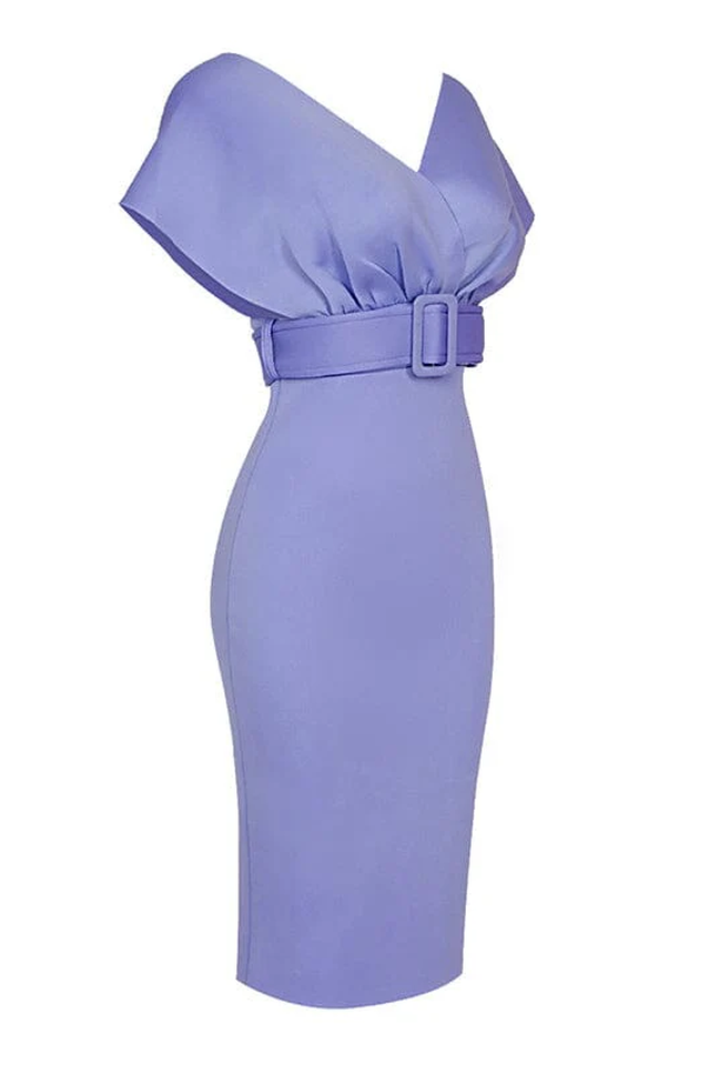 Off The Shoulder Belt Midi Dress | Dress In Beauty Off The Shoulder Belt Midi Dress | Dress In Beauty