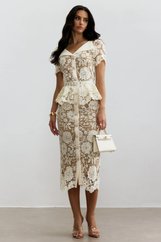 Larina Floral Lace Midi Dress | Dress In Beauty Larina Floral Lace Midi Dress | Dress In Beauty