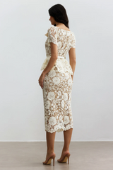 Larina Floral Lace Midi Dress | Dress In Beauty Larina Floral Lace Midi Dress | Dress In Beauty
