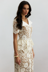 Larina Floral Lace Midi Dress | Dress In Beauty Larina Floral Lace Midi Dress | Dress In Beauty