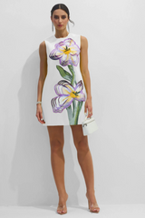 Vera Floral Applique Sleeveless Mini Dress | Dress In Beauty Vera Floral Applique Sleeveless Mini Dress | Dress In Beauty