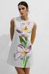 Vera Floral Applique Sleeveless Mini Dress | Dress In Beauty Vera Floral Applique Sleeveless Mini Dress | Dress In Beauty