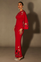 Sharon Long Sleeve Hollow Maxi Dress | Dress In Beauty Sharon Long Sleeve Hollow Maxi Dress | Dress In Beauty