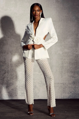 Ossie Pearl Embellished Cutout Blazer Set | Dress In Beauty Ossie Pearl Embellished Cutout Blazer Set | Dress In Beauty